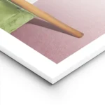 affiche avec le pied dune femme en escarpin rouge elegant jupe plissee rose sur lightpanel.webp