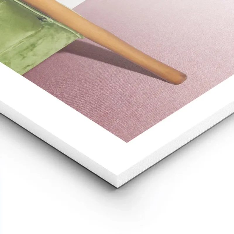 affiche avec le pied dune femme en escarpin rouge elegant jupe plissee rose sur lightpanel.webp