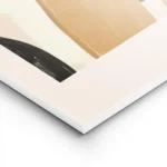 affiche avec le portrait dune femme en orange illustration plante verte bordure lightpanel.webp