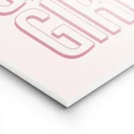 affiche avec le texte girls girls girls en rose typographie moderne lightpanel.webp