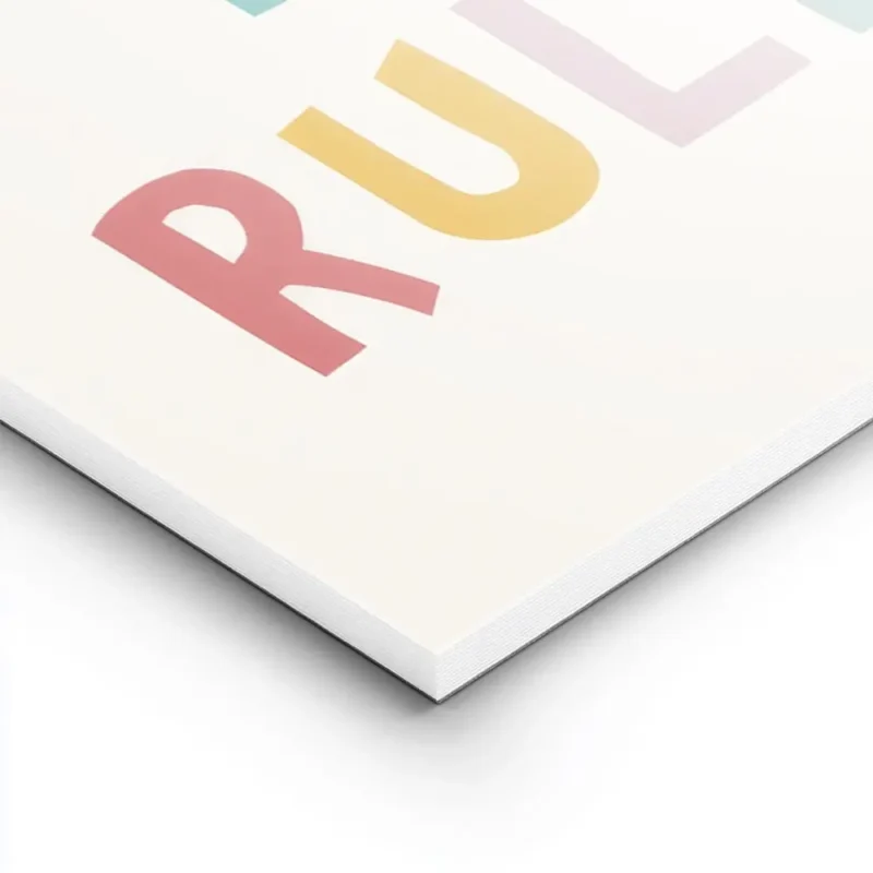 affiche avec le texte my room my rules en typographie coloree et irreguliere sur lightpanel.webp