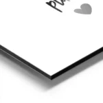 affiche avec le texte you are my happy place en typographie noire et un c ur noi aluminium.webp