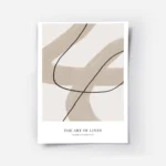 affiche avec lignes beiges epaisses et lignes noires fines sur fond clair avec l.webp