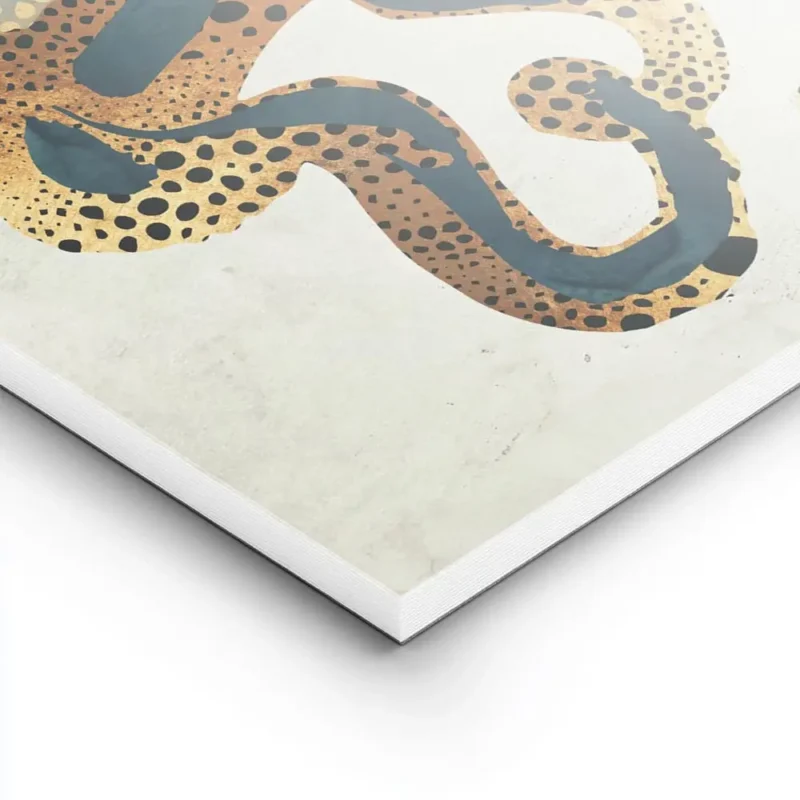 affiche avec lillustration dune pieuvre aux tentacules bleus et beiges parsemes lightpanel.webp