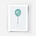 affiche avec lillustration graphique dun ballon vert sur fond gris le texte drea.webp