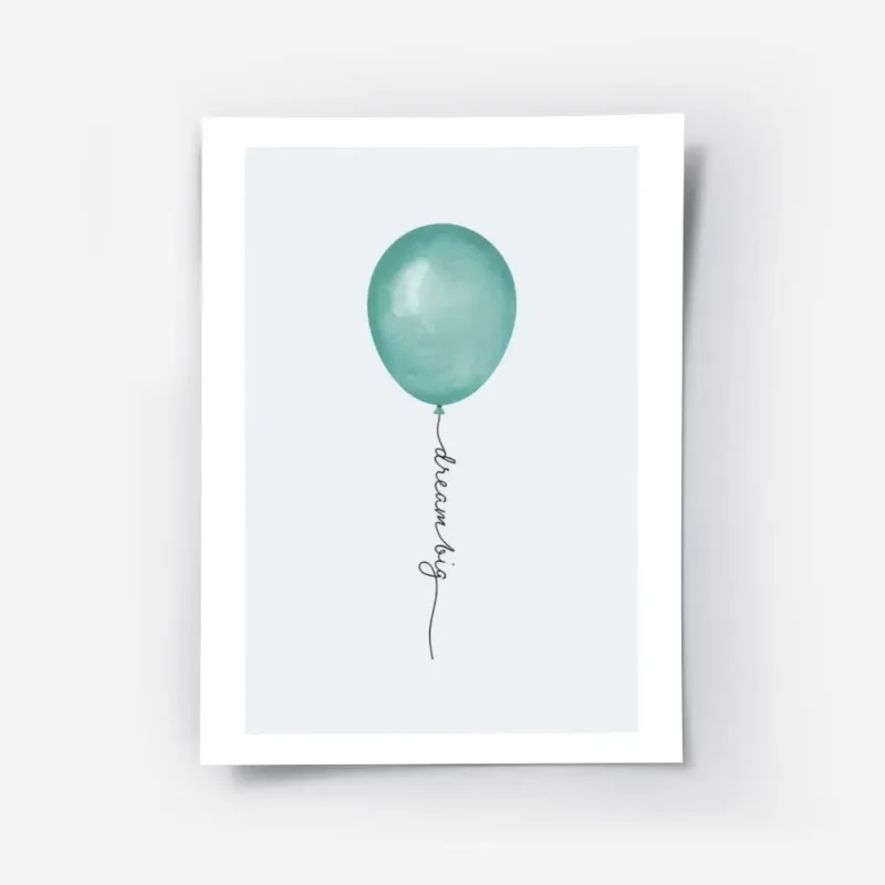 affiche avec lillustration graphique dun ballon vert sur fond gris le texte drea.webp
