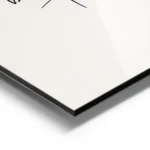 affiche avec texte calligraphie noir ps i hope you feel beautiful today sur fond aluminium.webp