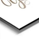 affiche avec texte the most wonderful time of the year en typographie marron sur aluminium.webp