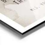 affiche avec typographie noire sur fond beige aquarelle texte you have the power aluminium.webp
