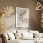 affiche avec typographie noire sur fond beige aquarelle texte you have the power salon.webp