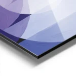 affiche avec un cercle violet et des formes geometriques bleues et grises avec u aluminium.webp