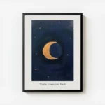 affiche avec un croissant de lune dore sur un fond bleu fonce parseme detoiles d avec cadre.webp
