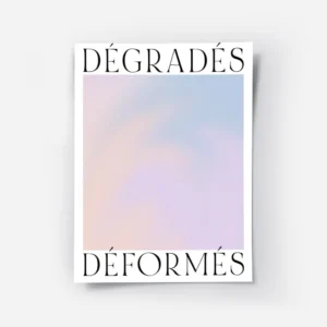 affiche avec un degrade pastel abstrait de couleurs violettes bleues et roses av.webp