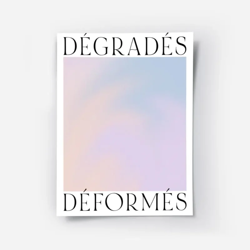 affiche avec un degrade pastel abstrait de couleurs violettes bleues et roses av.webp