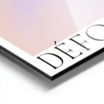 affiche avec un degrade pastel abstrait de couleurs violettes bleues et roses av aluminium.webp