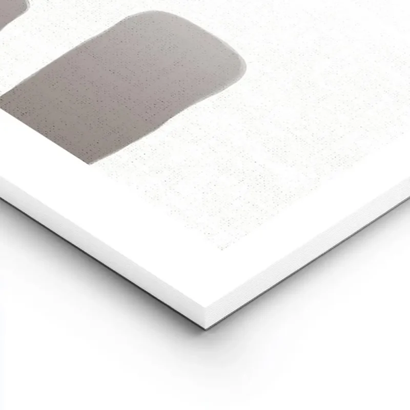 affiche avec un design abstrait de lignes noires et de formes beiges blanches et lightpanel.webp
