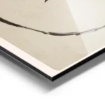 affiche avec un dessin de corps de femme nue style esquisse au fusain sur fond b aluminium.webp