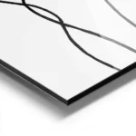 affiche avec un dessin de line art noir sur fond gris clair representant un corp aluminium.webp