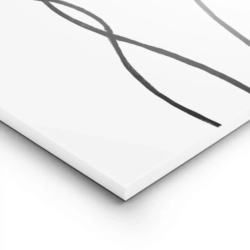 affiche avec un dessin de line art noir sur fond gris clair representant un corp lightpanel.webp