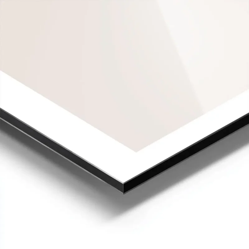 affiche avec un dessin minimaliste de seins sur fond rose pale typographie noire aluminium.webp