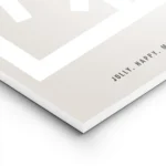 affiche avec un flocon de neige blanc graphique au centre dun carre sur fond bei lightpanel.webp