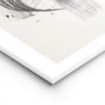 affiche avec un motif abstrait de coups de pinceau noirs audacieux et de taches lightpanel.webp