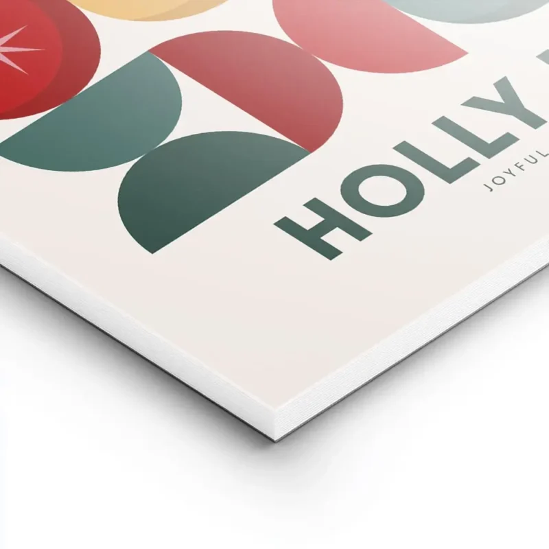 affiche avec un motif geometrique de cercles et demi cercles colores en grille a lightpanel.webp