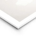 affiche avec un ours et une souris dans une montgolfiere rose et des nuages sur lightpanel.webp