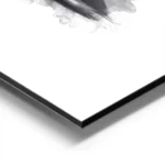 affiche avec un rouge a levres chanel rose pale et dore sur fond blanc avec une aluminium.webp