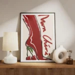 affiche avec un talon aiguille rouge et brillant le talon est remplace par des c meuble.webp