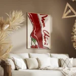 affiche avec un talon aiguille rouge et brillant le talon est remplace par des c salon.webp