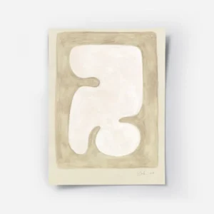 affiche avec une forme organique blanche aux courbes douces encadree par des ton.webp