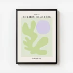 affiche avec une forme verte et un cercle violet sur un carre vert clair texte a avec cadre.webp