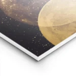 affiche avec une illustration de lunes dorees et detincelles sur un fond sombre lightpanel.webp