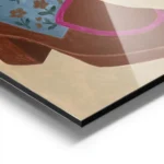 affiche avec une illustration de pieds chausses de mocassins marron a talons et aluminium.webp