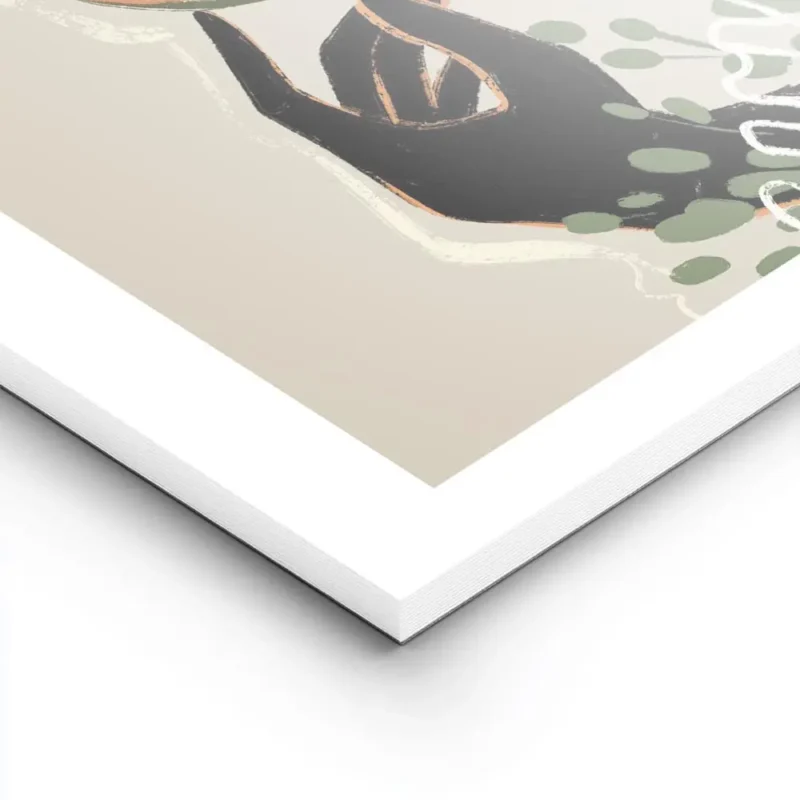 affiche avec une main noire en equilibre sur une papaye une figue une orange et lightpanel.webp