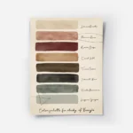 affiche avec une palette de couleurs venitiennes comprenant des teintes de rose .webp
