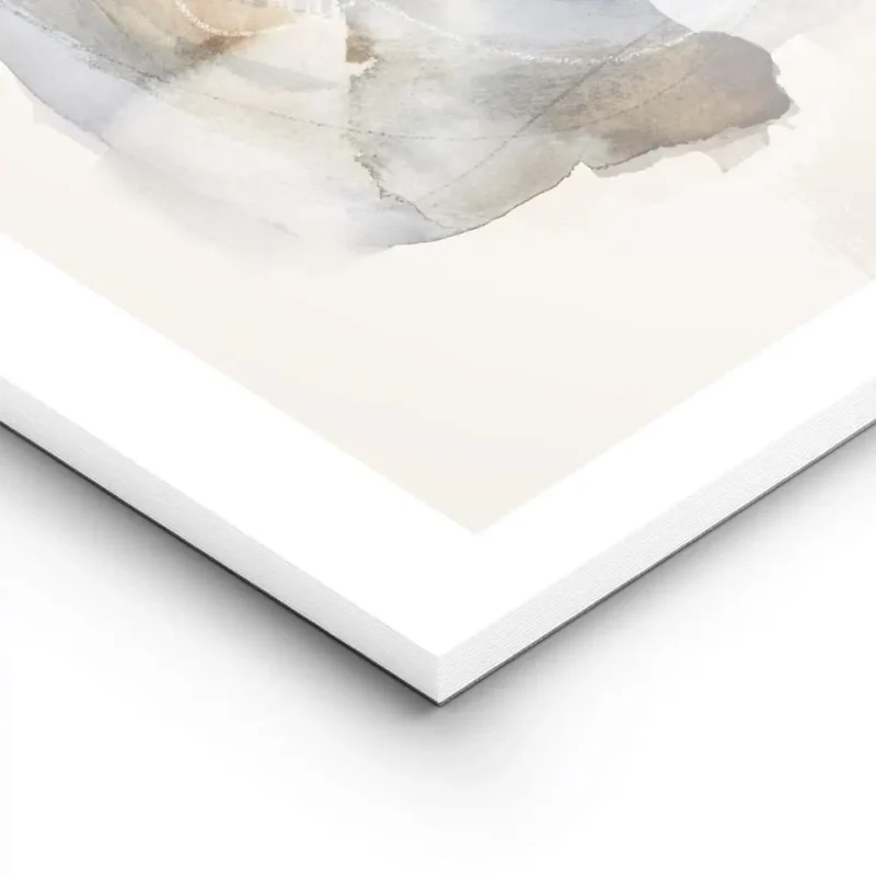affiche avec une peinture a laquarelle abstraite aux coups de pinceau bleus et b lightpanel.webp