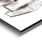 affiche avec une pile de livres sur la mode aluminium.webp