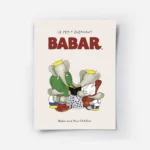 affiche babar et sa famille reine celeste pom flora et alexandre lisant un livre.webp