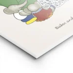 affiche babar et sa famille reine celeste pom flora et alexandre lisant un livre lightpanel.webp