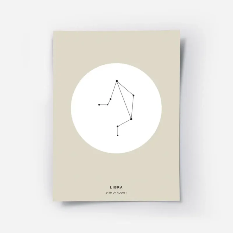 affiche balance avec illustration astrologique noire sur cercle blanc texte libr.webp