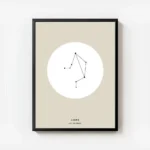 affiche balance avec illustration astrologique noire sur cercle blanc texte libr avec cadre.webp