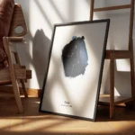 affiche balance personnalisee avec illustration du signe astrologique sur fond a encadre.webp