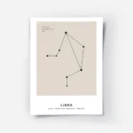 affiche balance personnalisee constellation noire sur fond beige avec typographi.webp