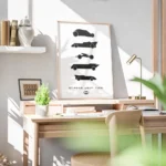 affiche batman avec silhouettes noires des batmobiles et le texte choose your ri bureau.webp