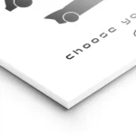 affiche batman avec silhouettes noires des batmobiles et le texte choose your ri lightpanel.webp