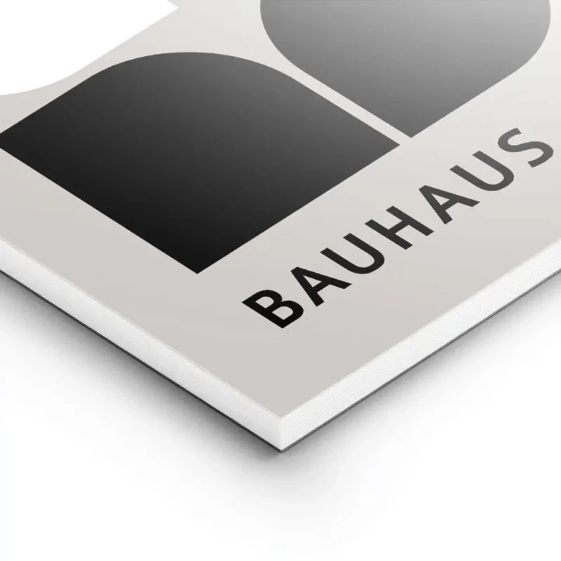 affiche bauhaus abstraite avec formes geometriques noires et blanches sur fond g lightpanel.webp