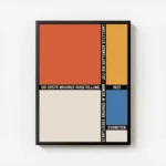 affiche bauhaus avec blocs geometriques orange beige bleu et jaune typographie n avec cadre.webp