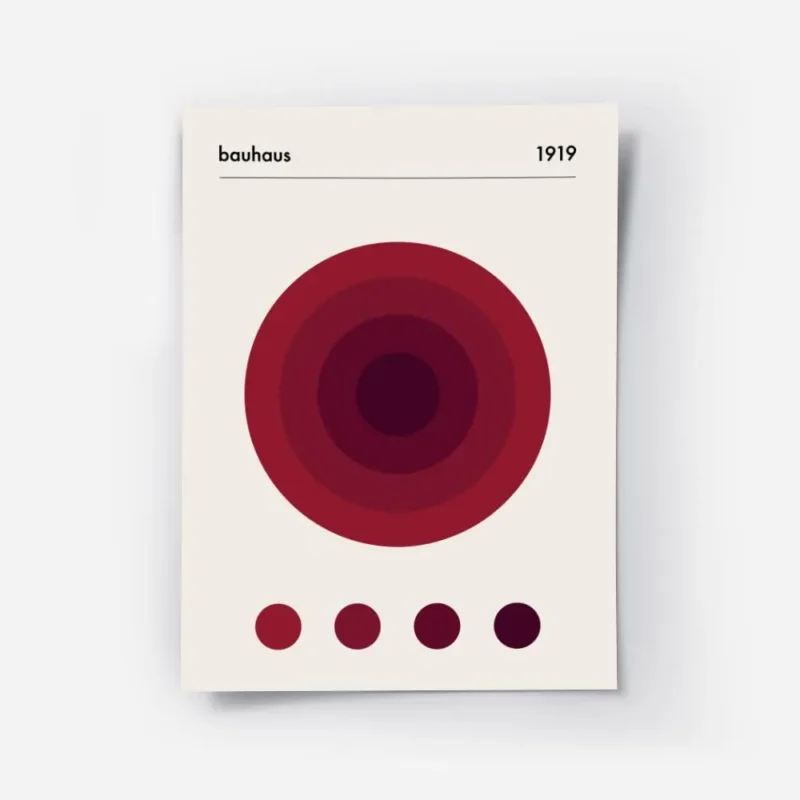 affiche bauhaus avec cercles rouges concentriques typographie bauhaus et lannee .webp